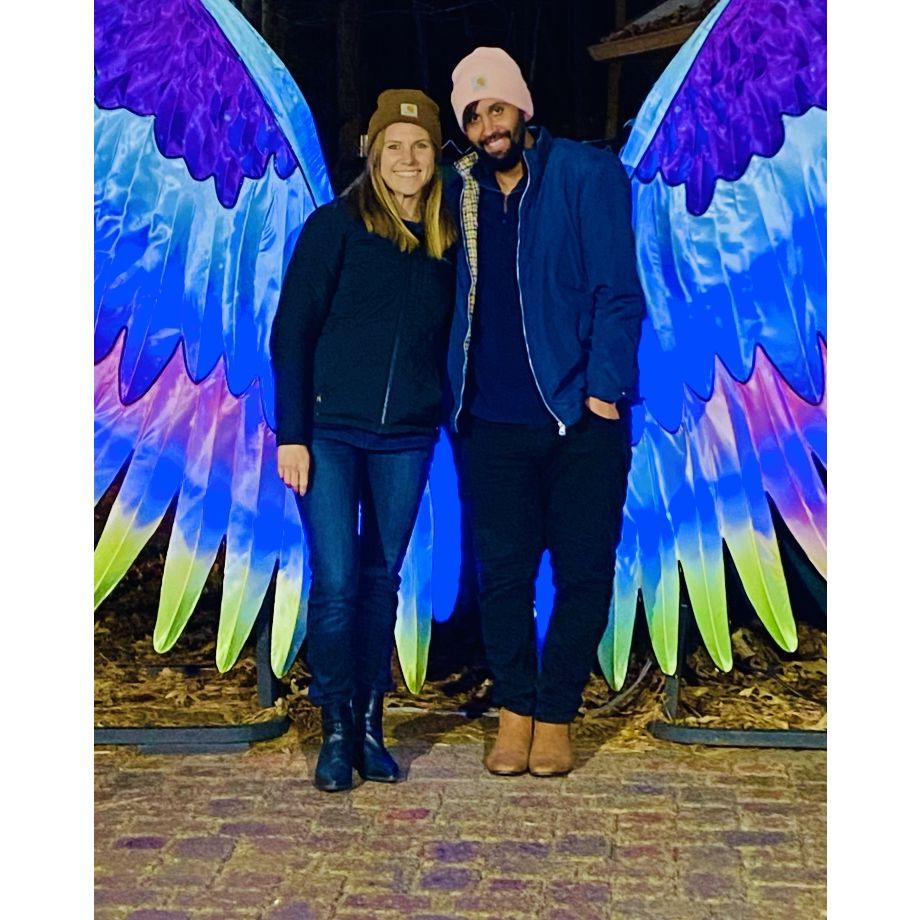 Chinese Lantern Festival in downtown Cary, NC! Was a bright night, but every day is when you're in love with the person you were meant to be with!.