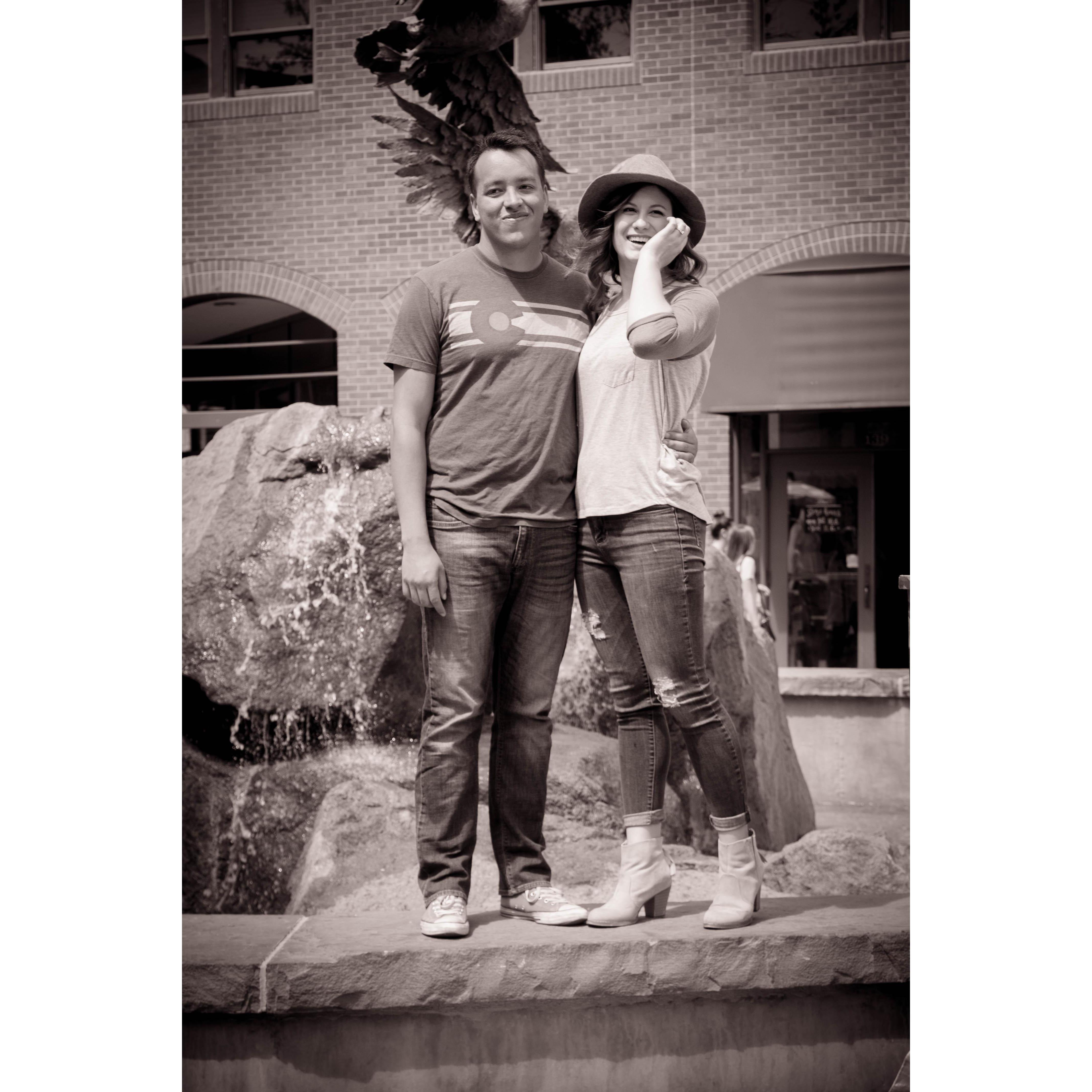On our second date, Tony took Ali across the border into Wyoming to shoot off fireworks.
[Old Town Fort Collins]