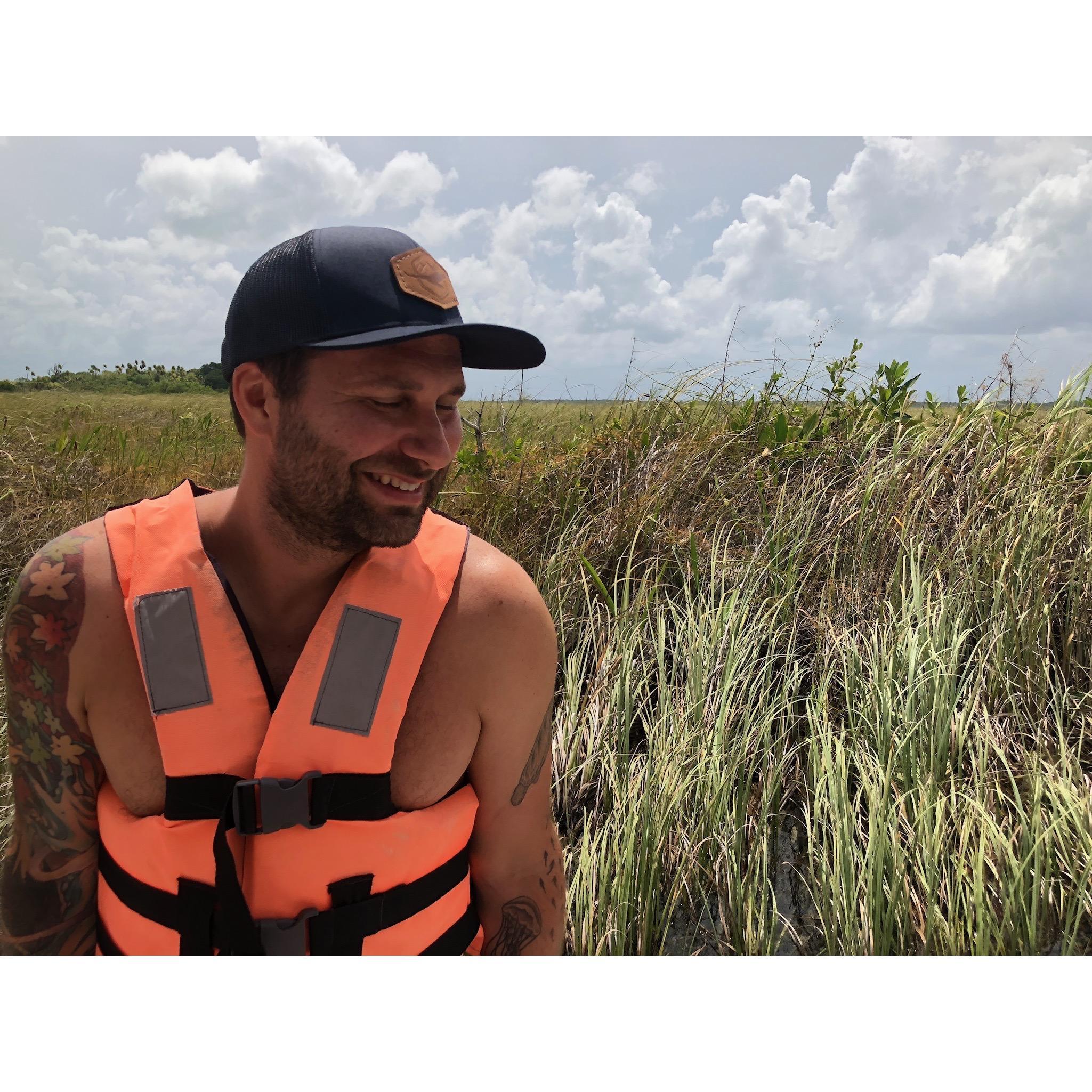 Exploring hidden lagoons with my love.