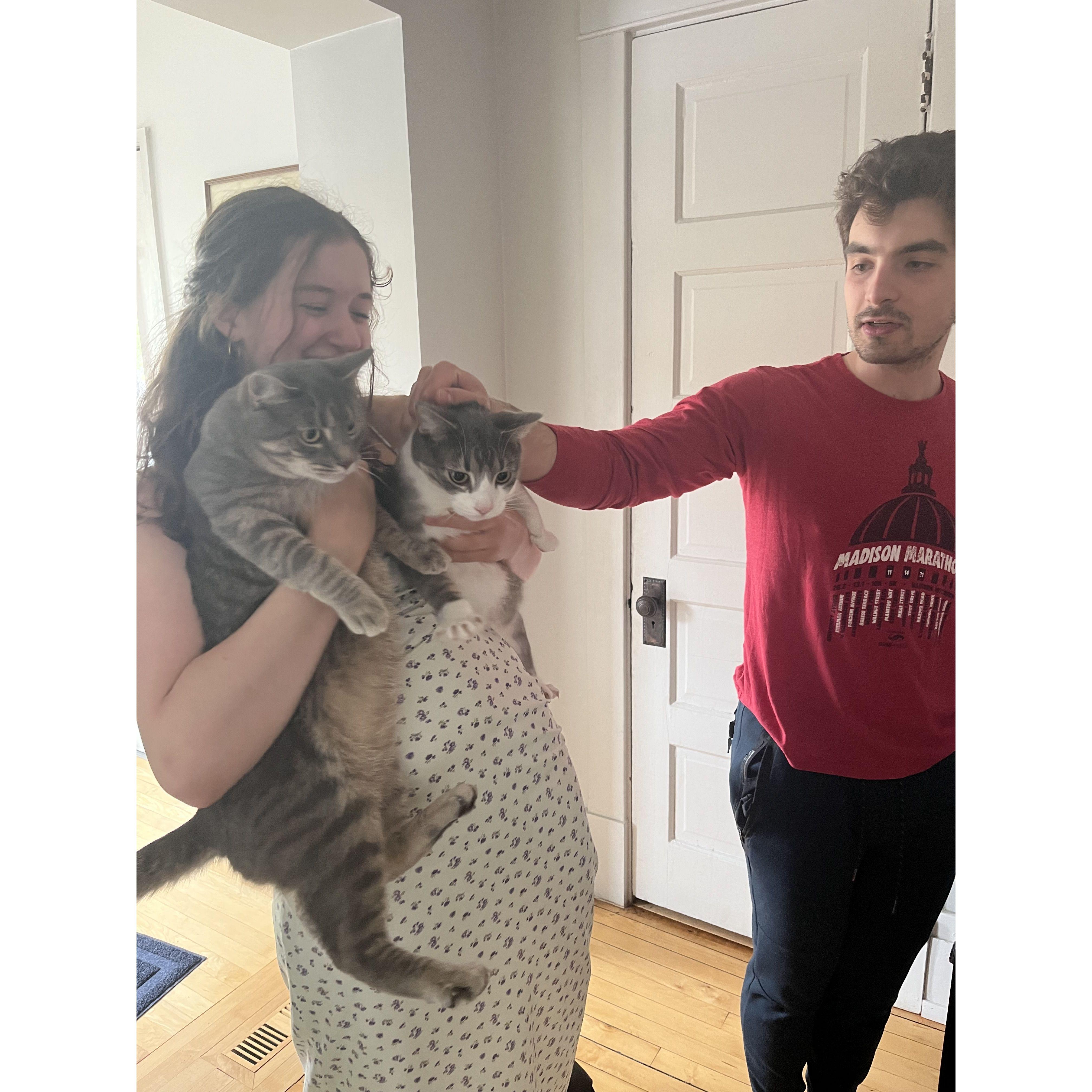 family pic with archie and nina
