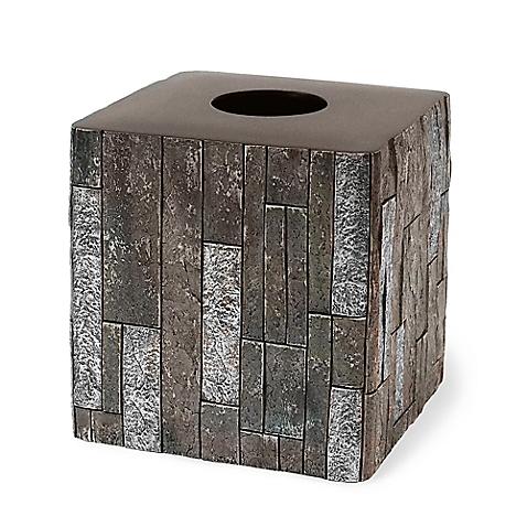 Harrison Boutique Tissue Box Cover in Grey