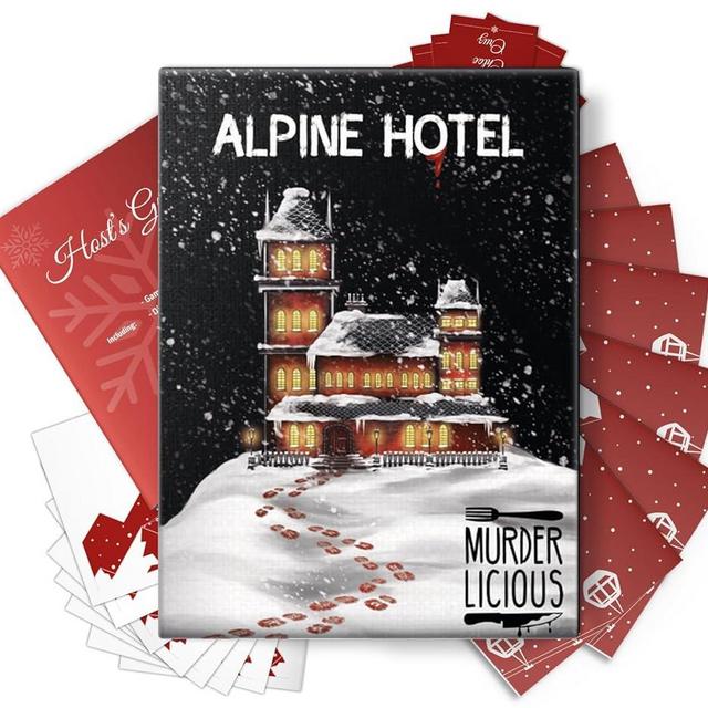 Murderlicious - Murder Mystery Dinner Party Game - 6 to 8 Players - Alpine Hotel