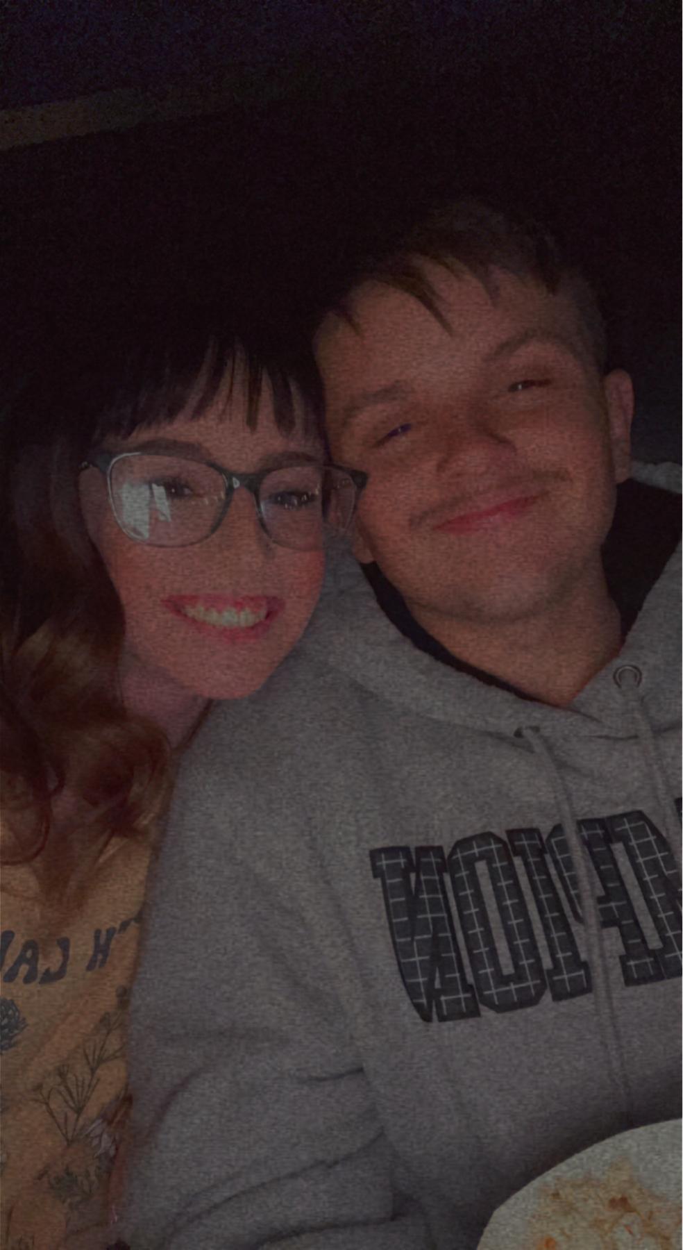Our first date night. We went to see Uncharted in theaters!