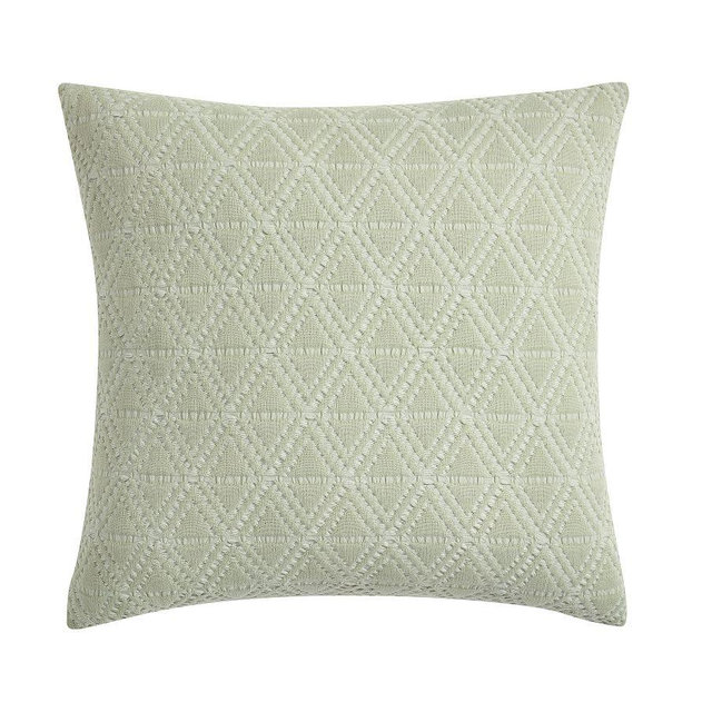 Diamond Matelasse Sham, Eucalyptus, Euro