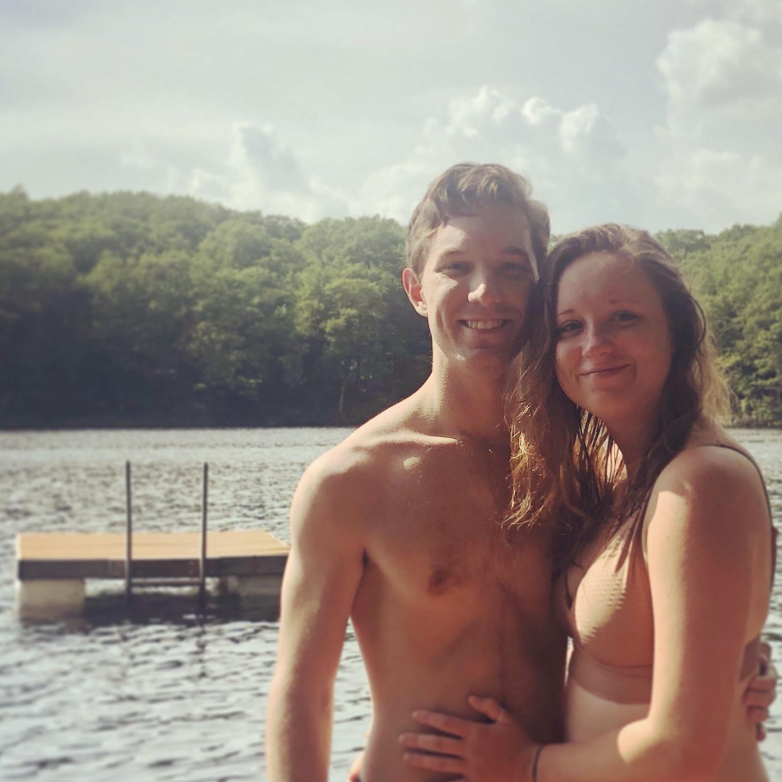 One of Ian and Maddie’s first trips to the cottage in Couderay, Wisconsin during the first summer they were together.