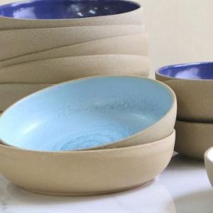 8" Coupe Pasta Bowl, Toasted | Turquoise