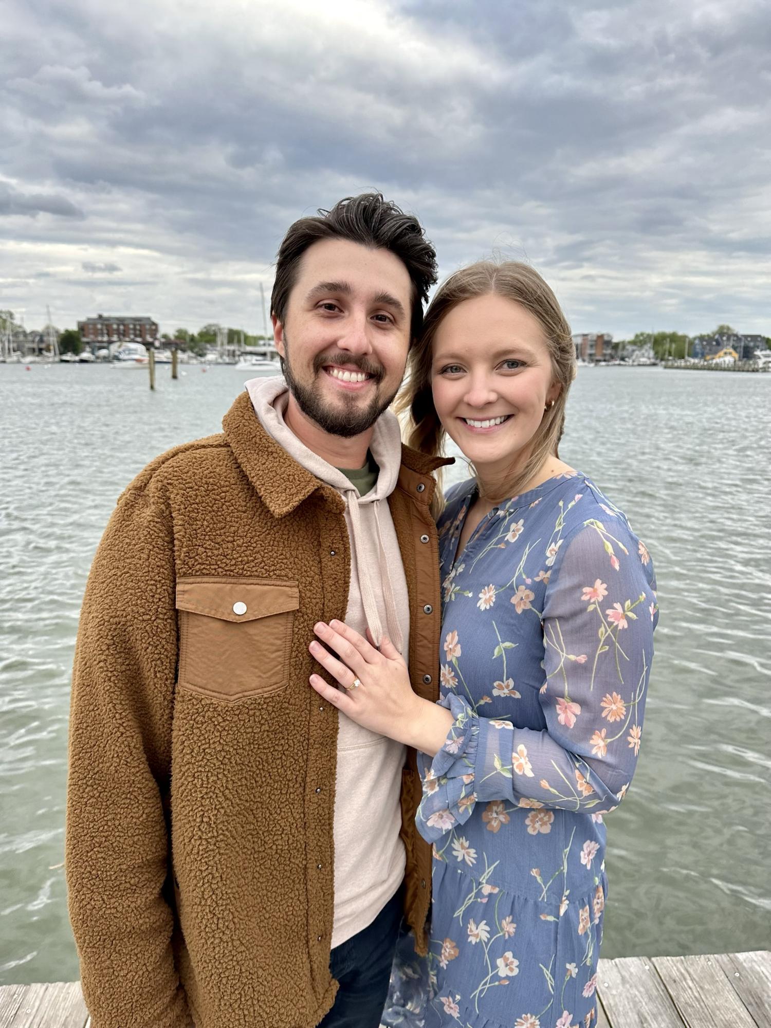 Downtown Annapolis on the harbor where Nick proposed