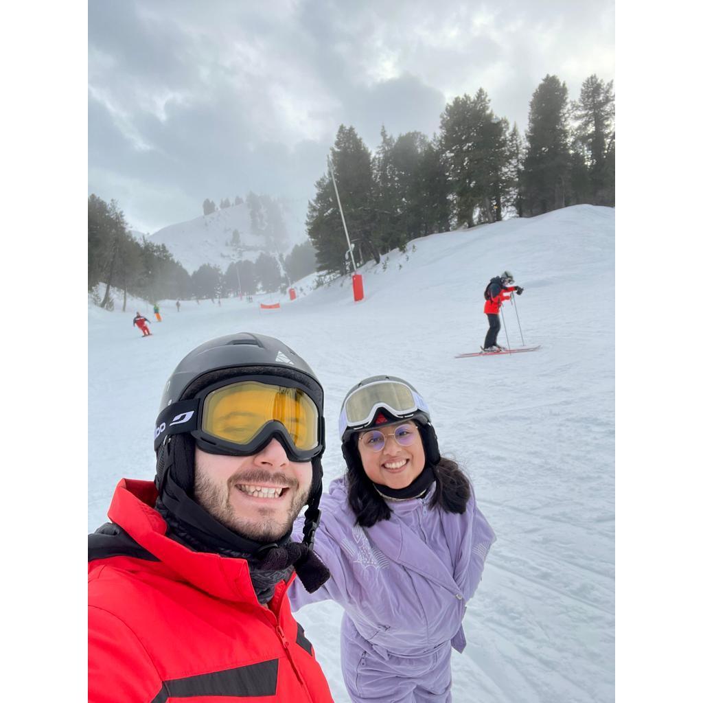 First time skiing together