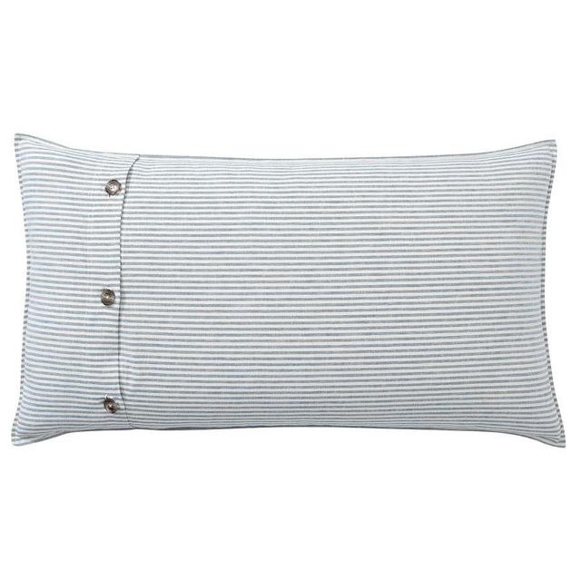 Chambray Wheaton Striped Linen/Cotton Sham, King