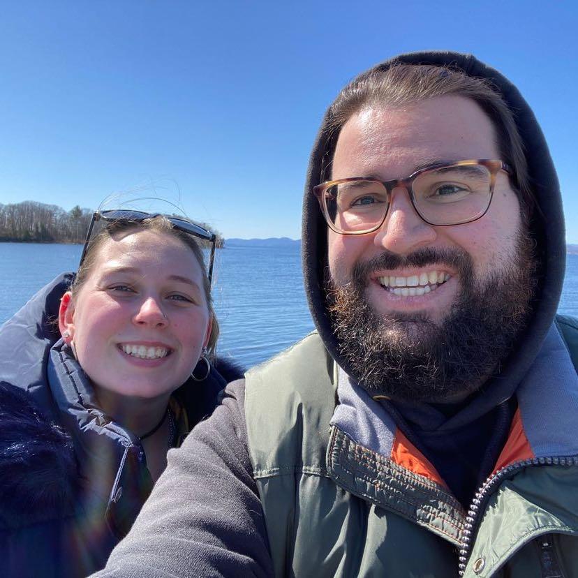 Our first picture, taken on our second date in April 2023.