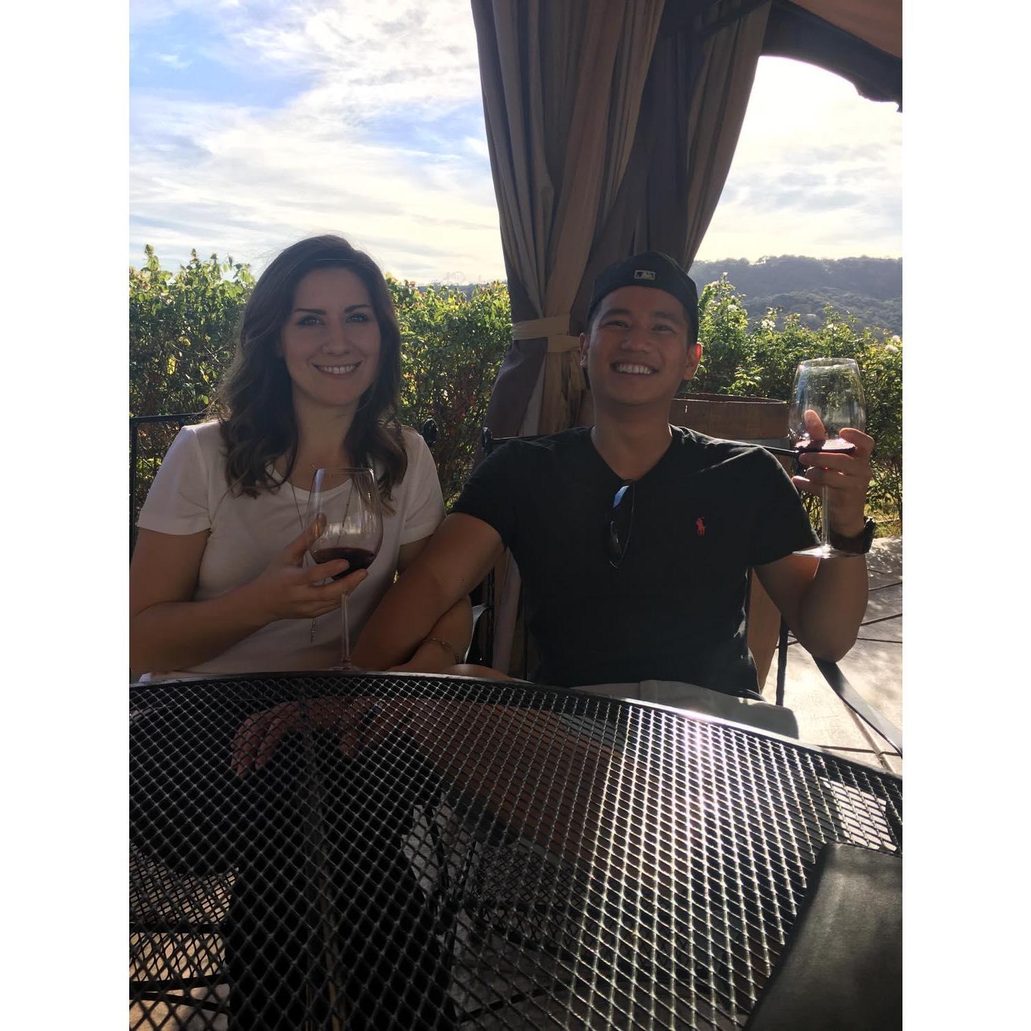 Wine tasting in Napa