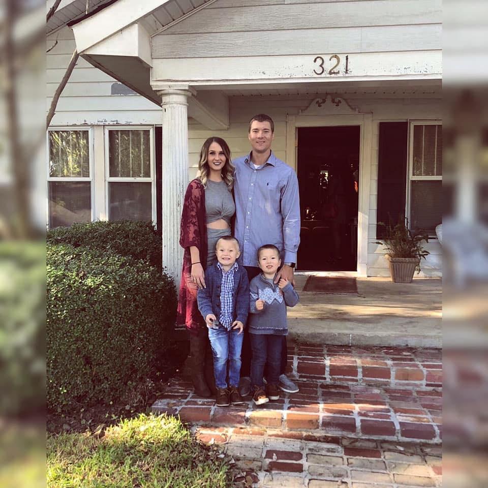 Family picture at Thorn's buddy's wedding in Arkansas!