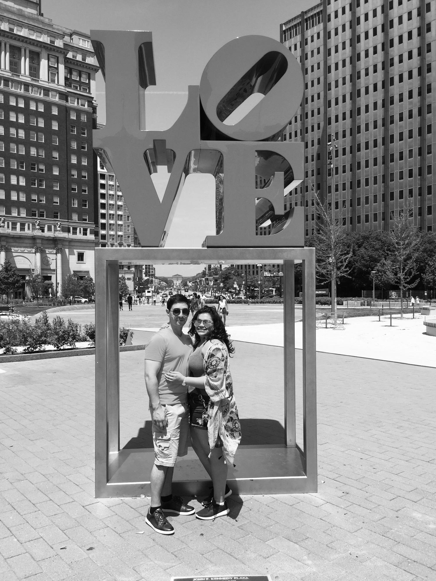 Love sign in Philly
