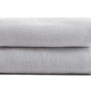 Linen Top Sheet  (Color-Bone, Size- King)