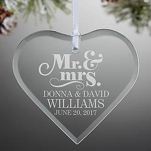 The Happy Couple Heart Ornament