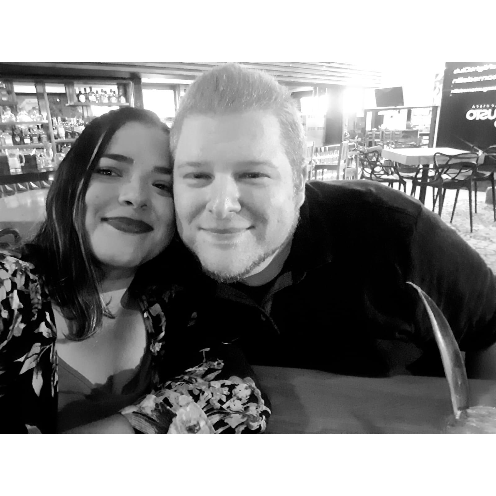 Our first photo together.