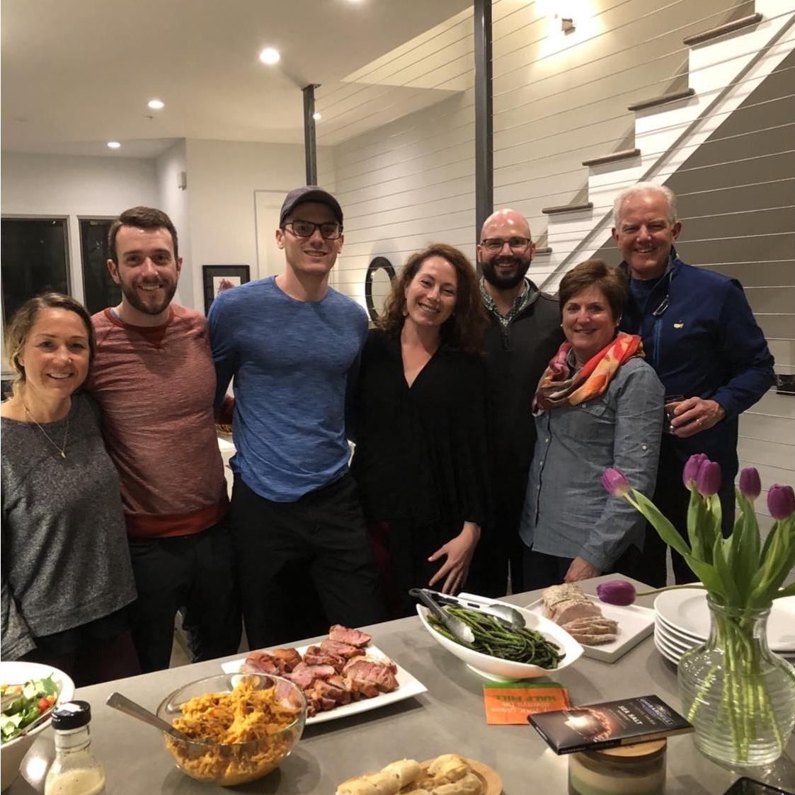 First family dinner in our new home