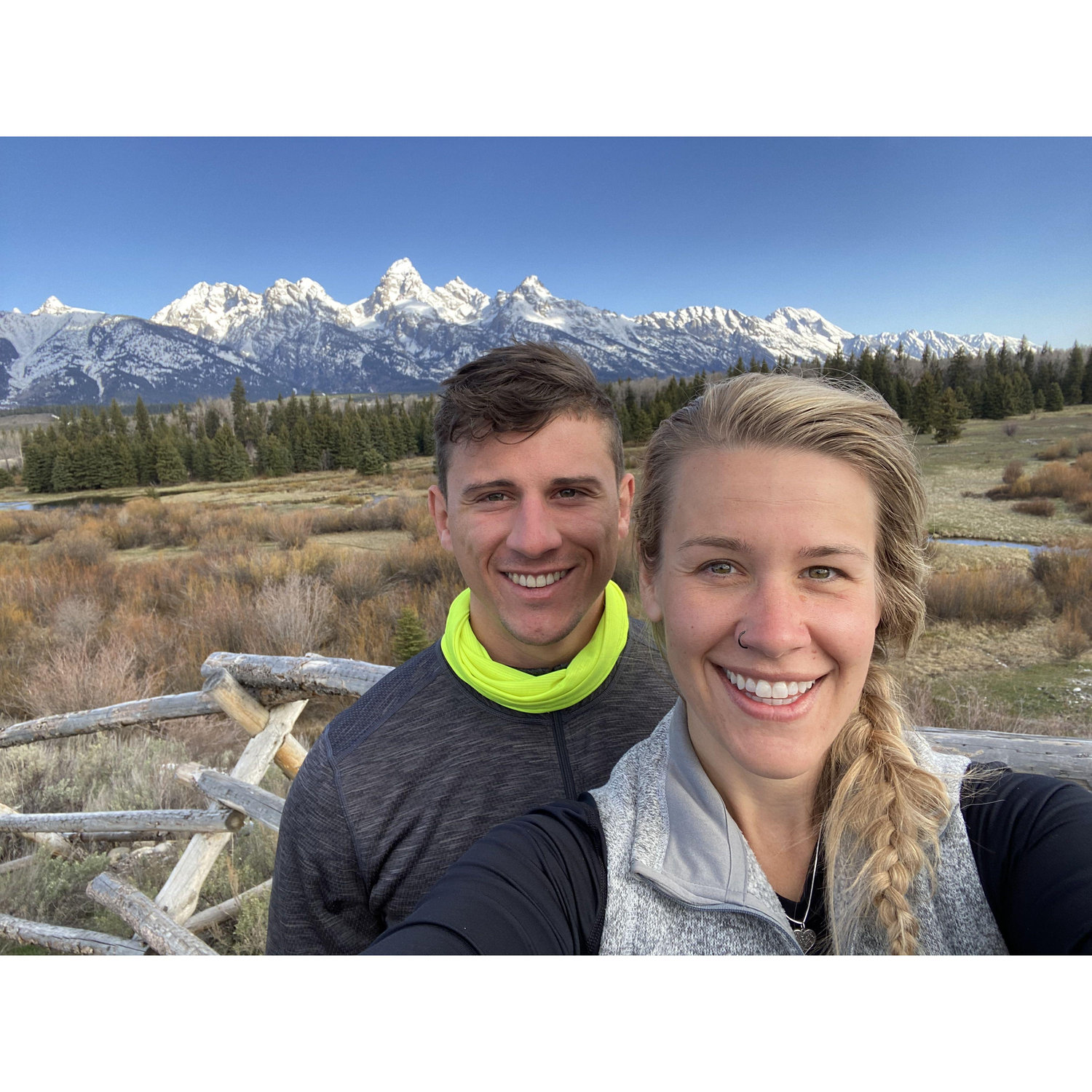 Breathtaking views of the Teton alpenglow