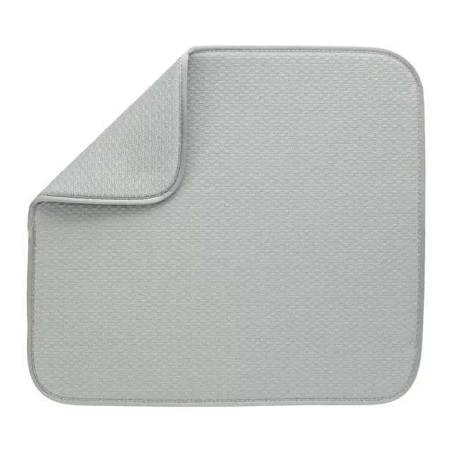 Simply Essential™ Dish Drying Mat in Grey