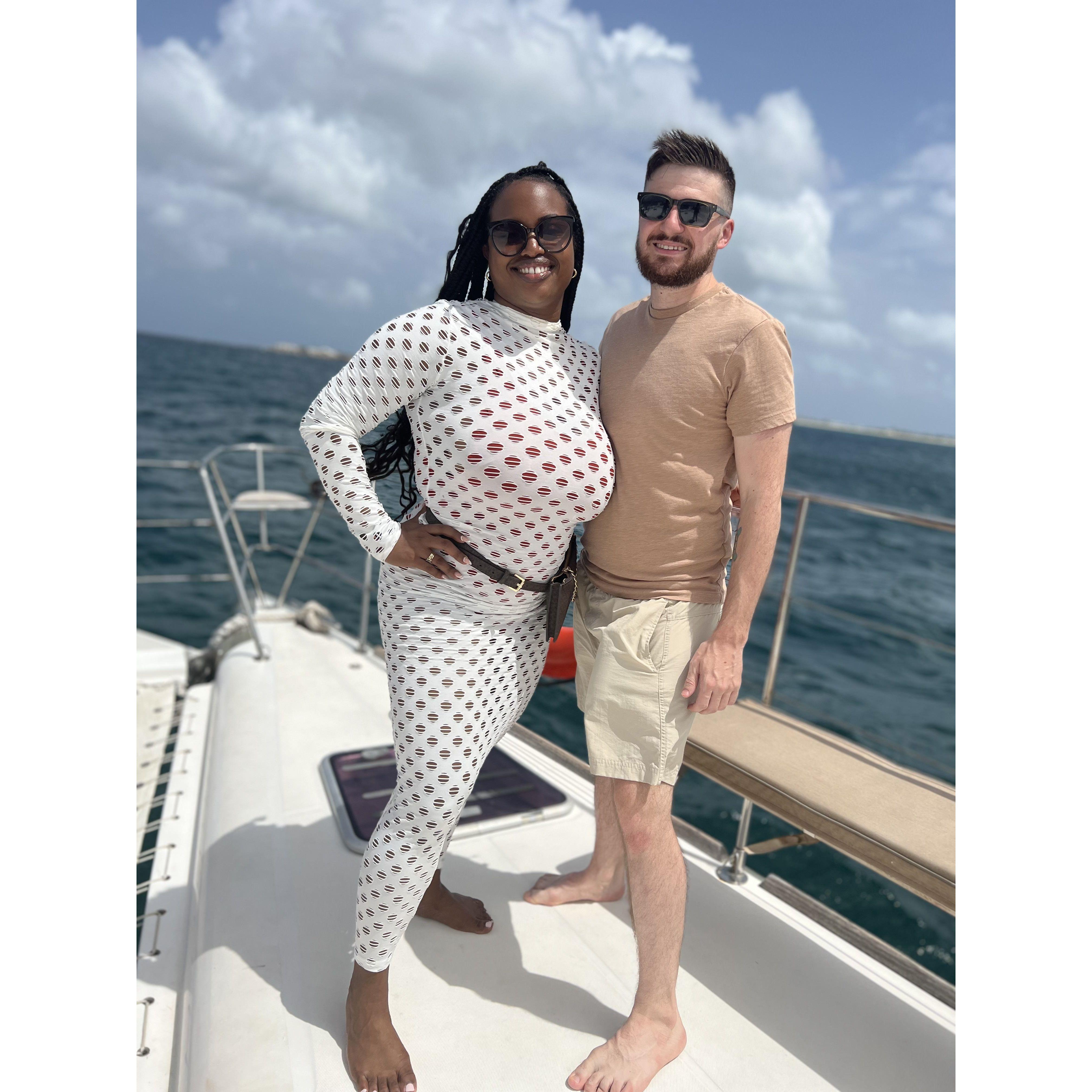 We're on a boat! St. Marteen, July 2022