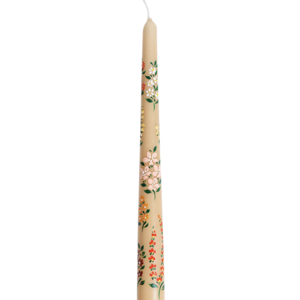 Golden Times Painted Candle