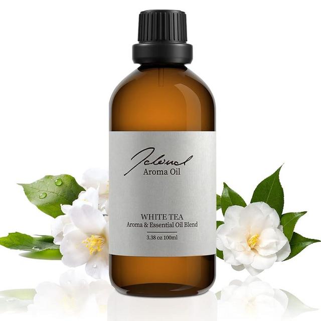 JCLOUD White Tea Essential Oil | Hotel Scent - 100% Pure and Natural Aromatherapy Oil for Diffusers, Humidifiers, and Scent Machines | Uplifting and Refreshing Fragrance | 100ml