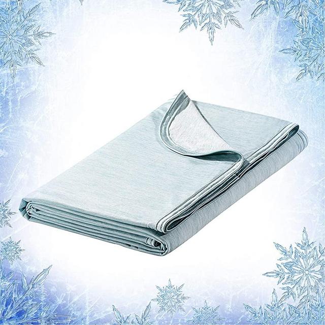 Elegear Revolutionary Cooling Blanket Absorbs Heat to Keep Adults, Children, Babies Cool on Warm Nights, Japanese Q-Max Arc-Chill 0.4 Cooling Fiber, 100% Cotton Backing, Summer Blanket for Night Sweat