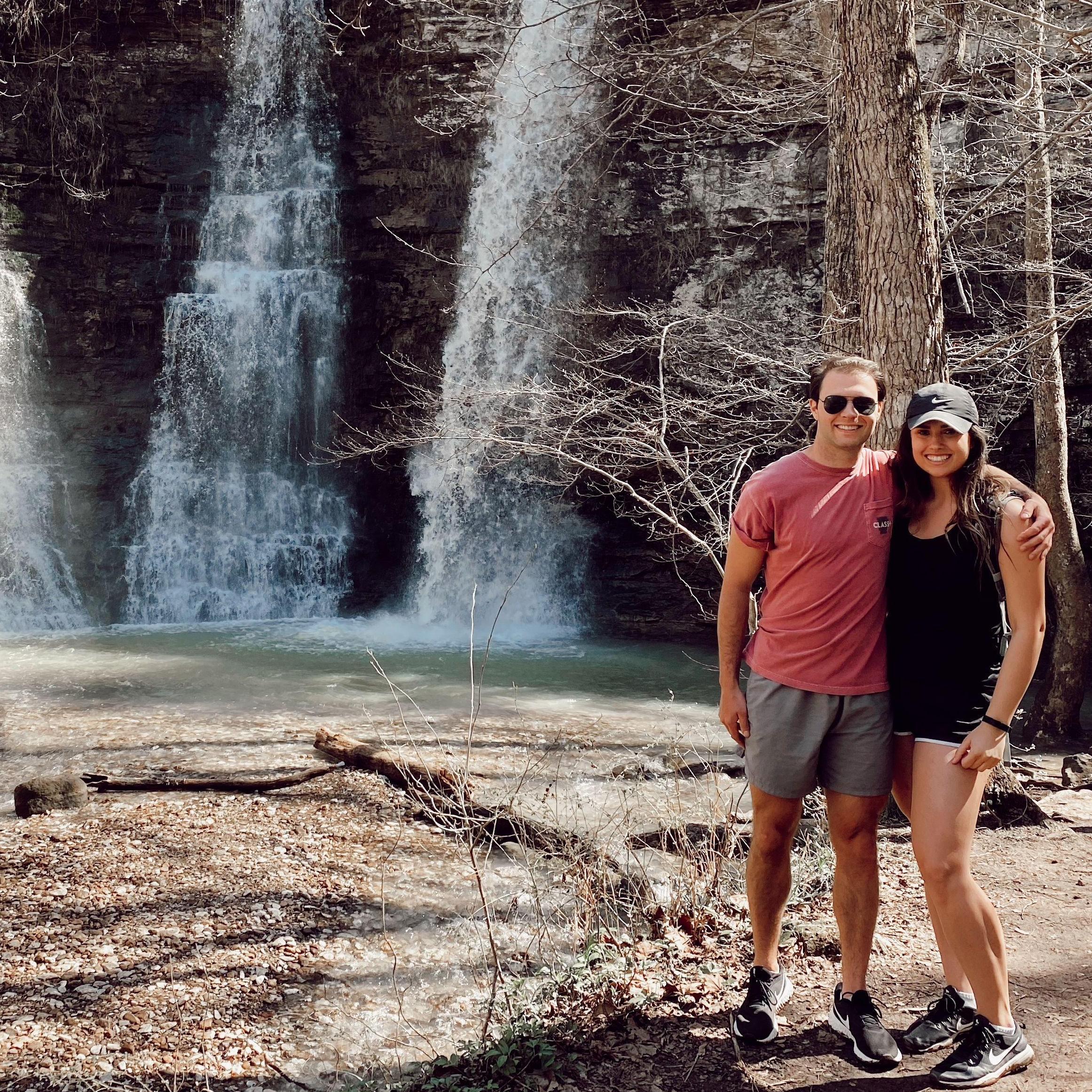 Hiking on our spring break camping trip to the Buffalo River in March 2021!