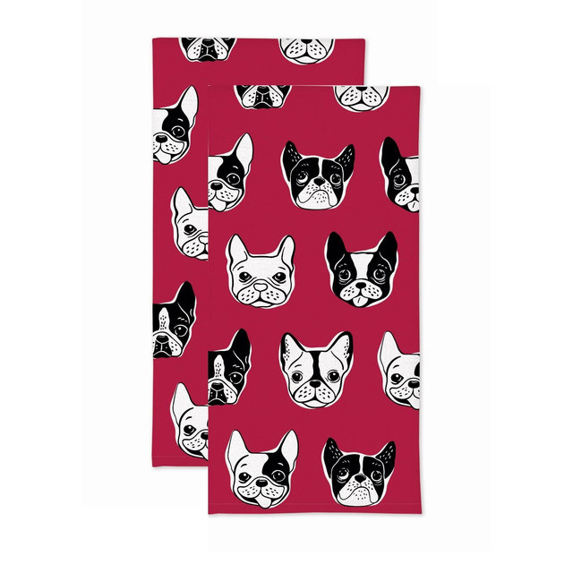2pk Dog Print Kitchen Towel - MU Kitchen