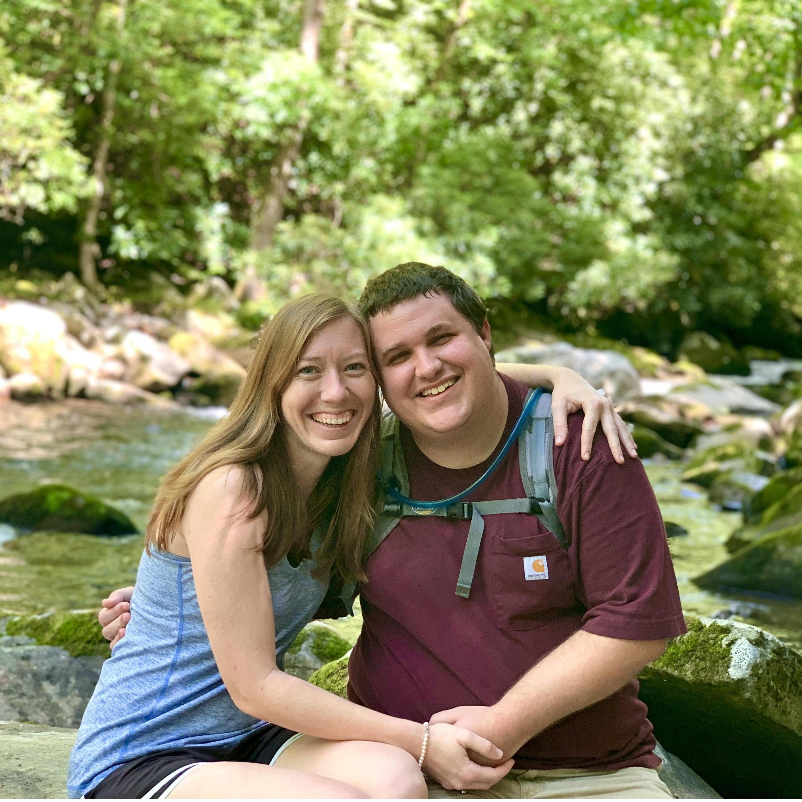 We love being out in nature! This picture was taken in Great Smoky Mountains National Park.
