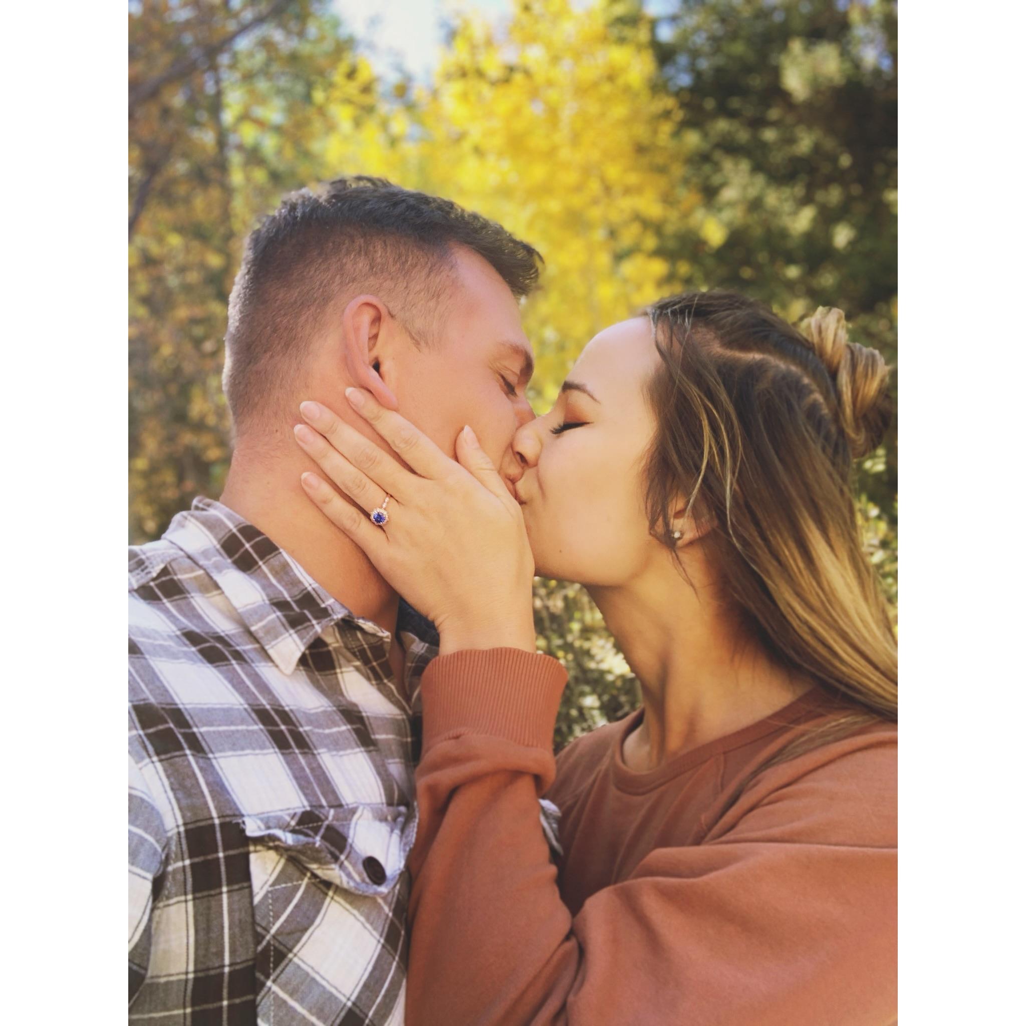 From the day he popped the question!