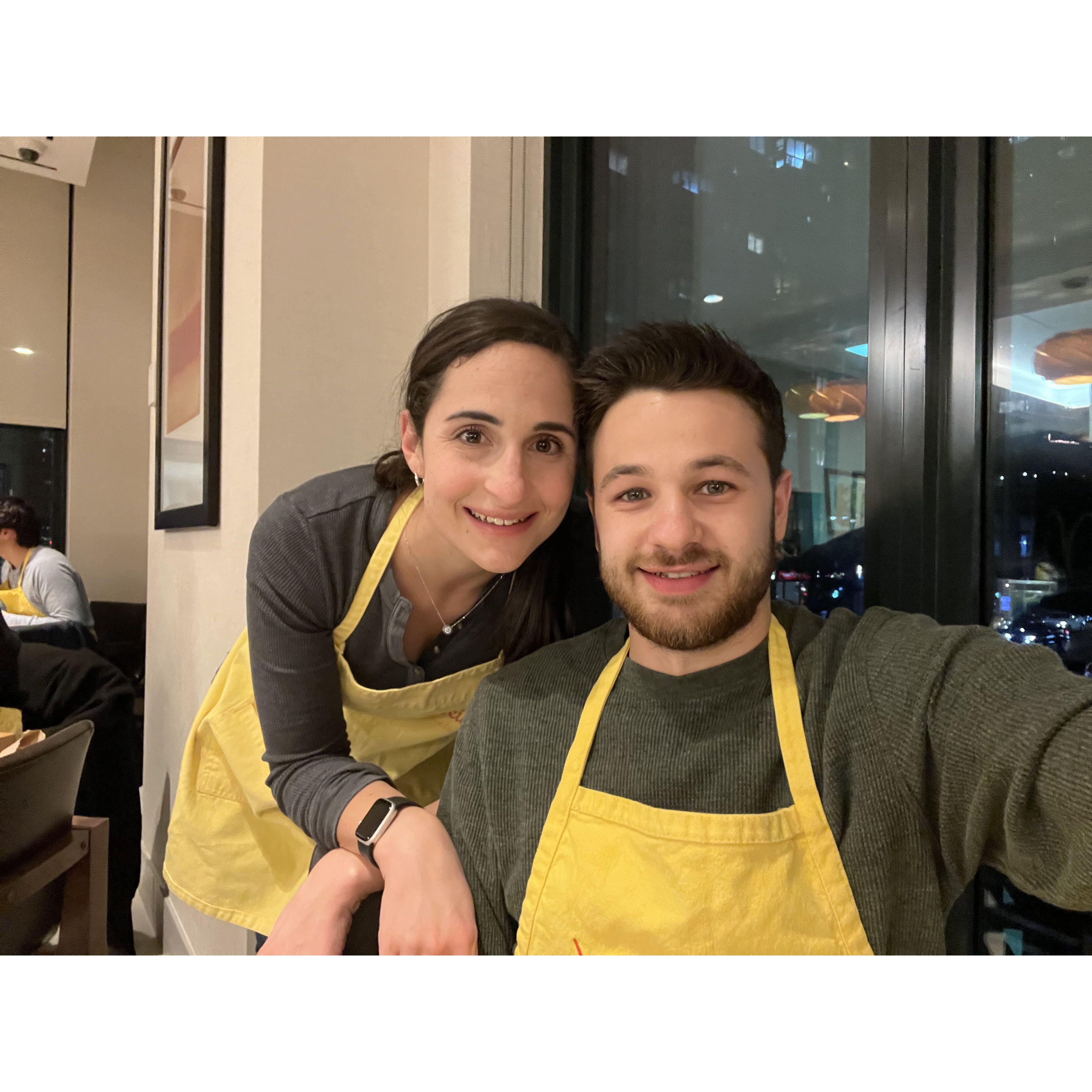 Cooking class date night!
