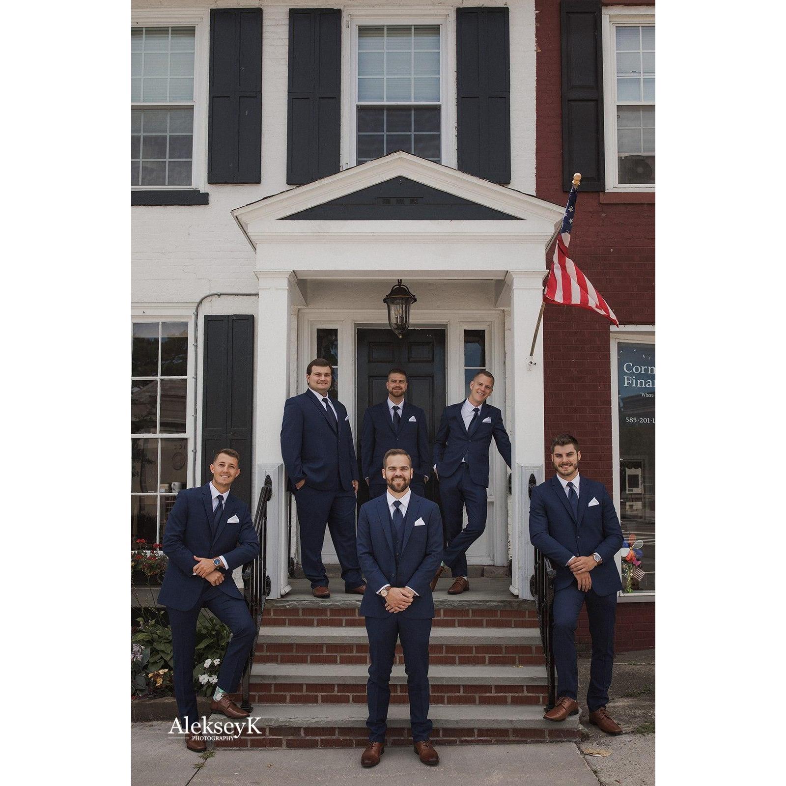 Name a better looking group of groomsmen... I'll wait.