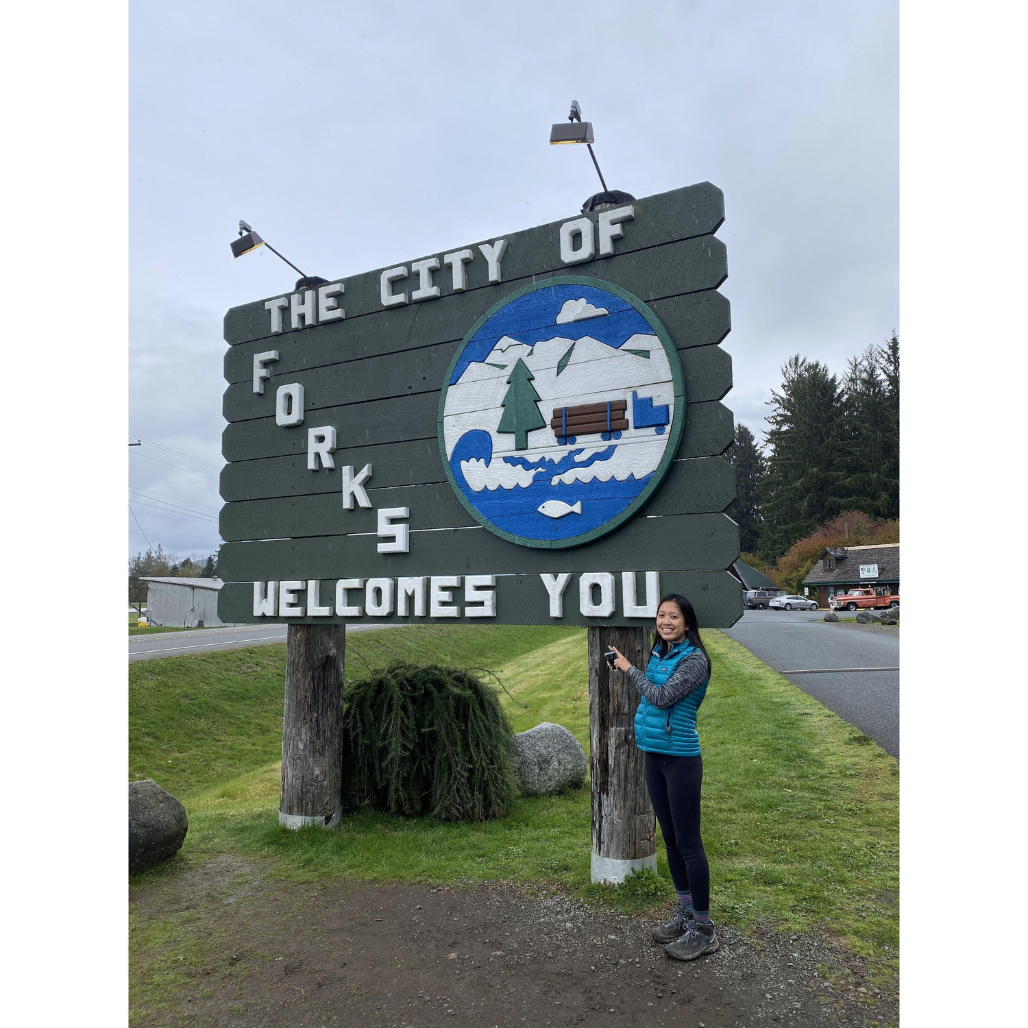 As an avid Twilight fan, Megan had to stop by Forks, WA.