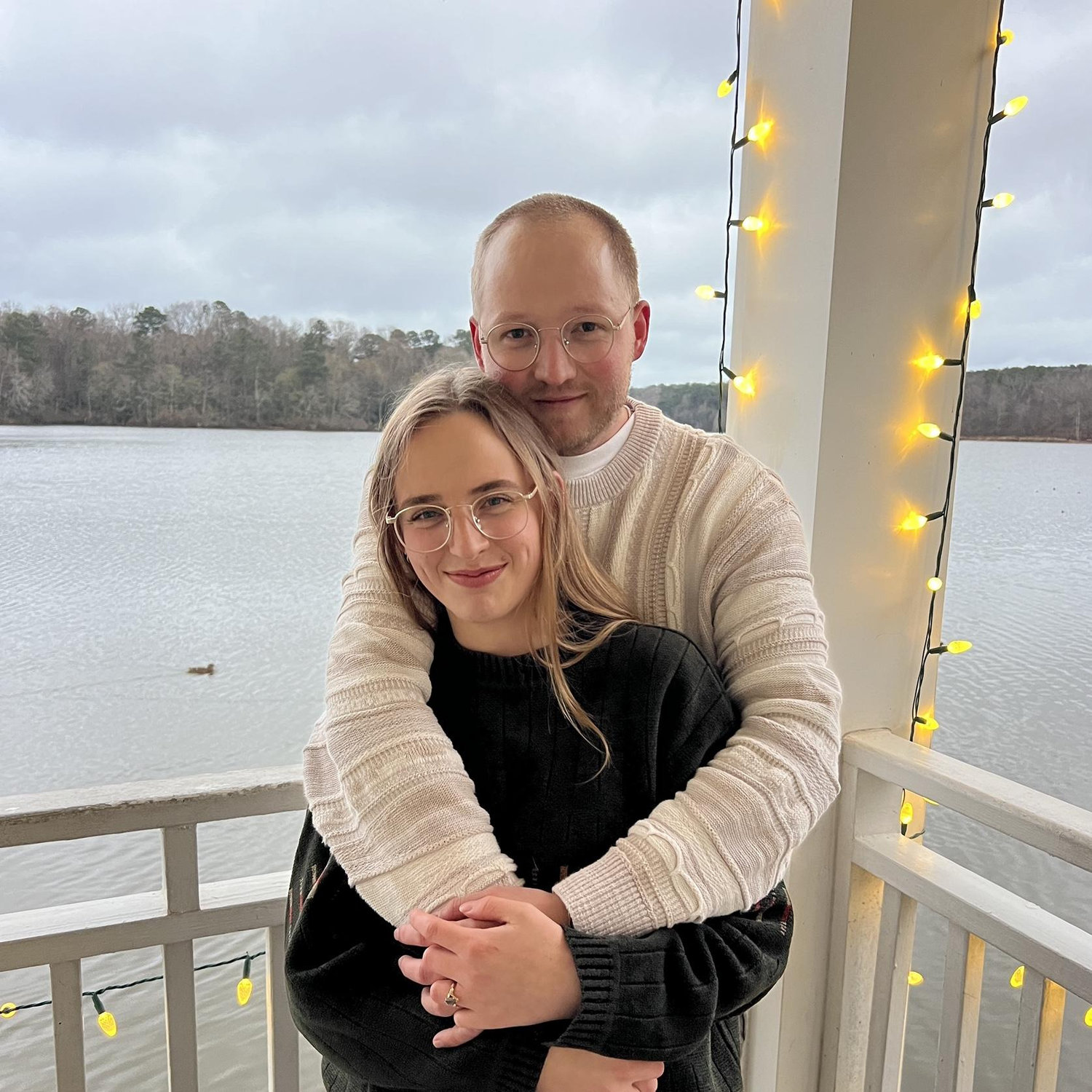 Belle said yes at Bass Lake!