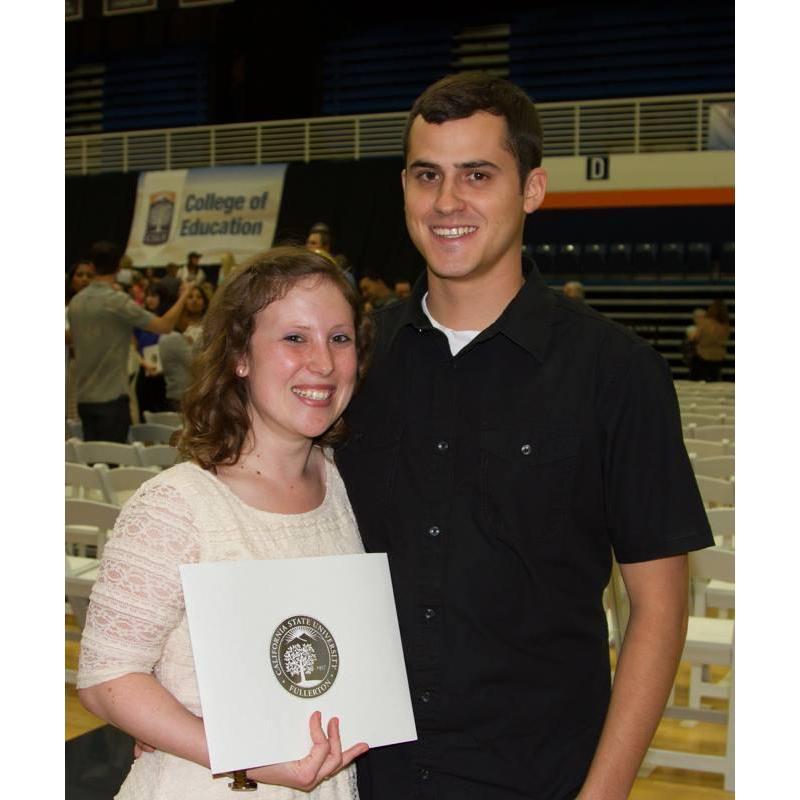 James has been through it all with Veronica. This is when she got her Special Education Teaching Credential.