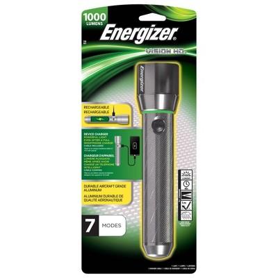 Energizer Vision HD Rechargeable Metal LED Light Silver