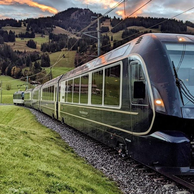 Swiss Alps Scenic Train Ride