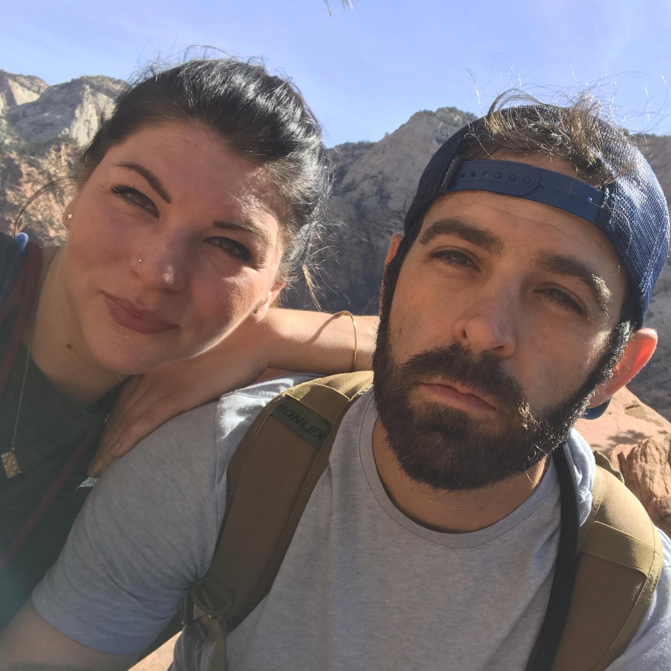 I love this photo - we hiked Angel's Landing in Zion and we were exhausted and overwhelmed by the beauty of it.