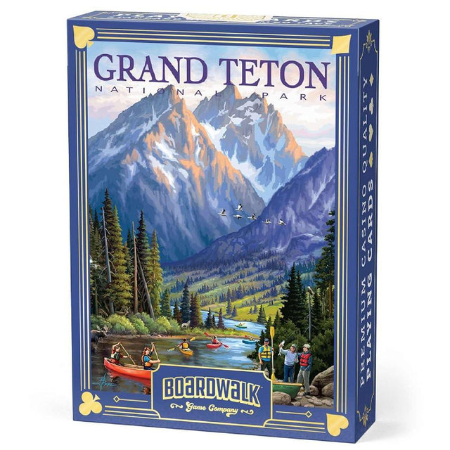 Boardwalk Puzzles Premium Featherlight Unique Playing Cards, Fun Themed Deck for Home and Travel | Grand Teton National Park