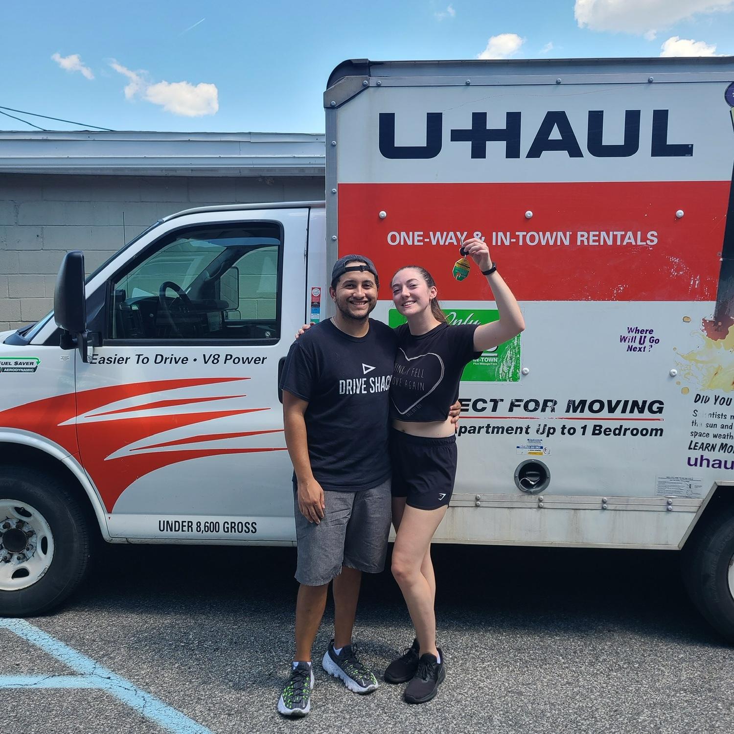 Moving in to our apartment together, August 2022