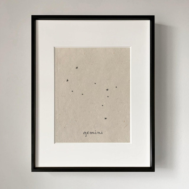 GEMINI CONSTELLATION art print, wall art, home decor, zodiac art