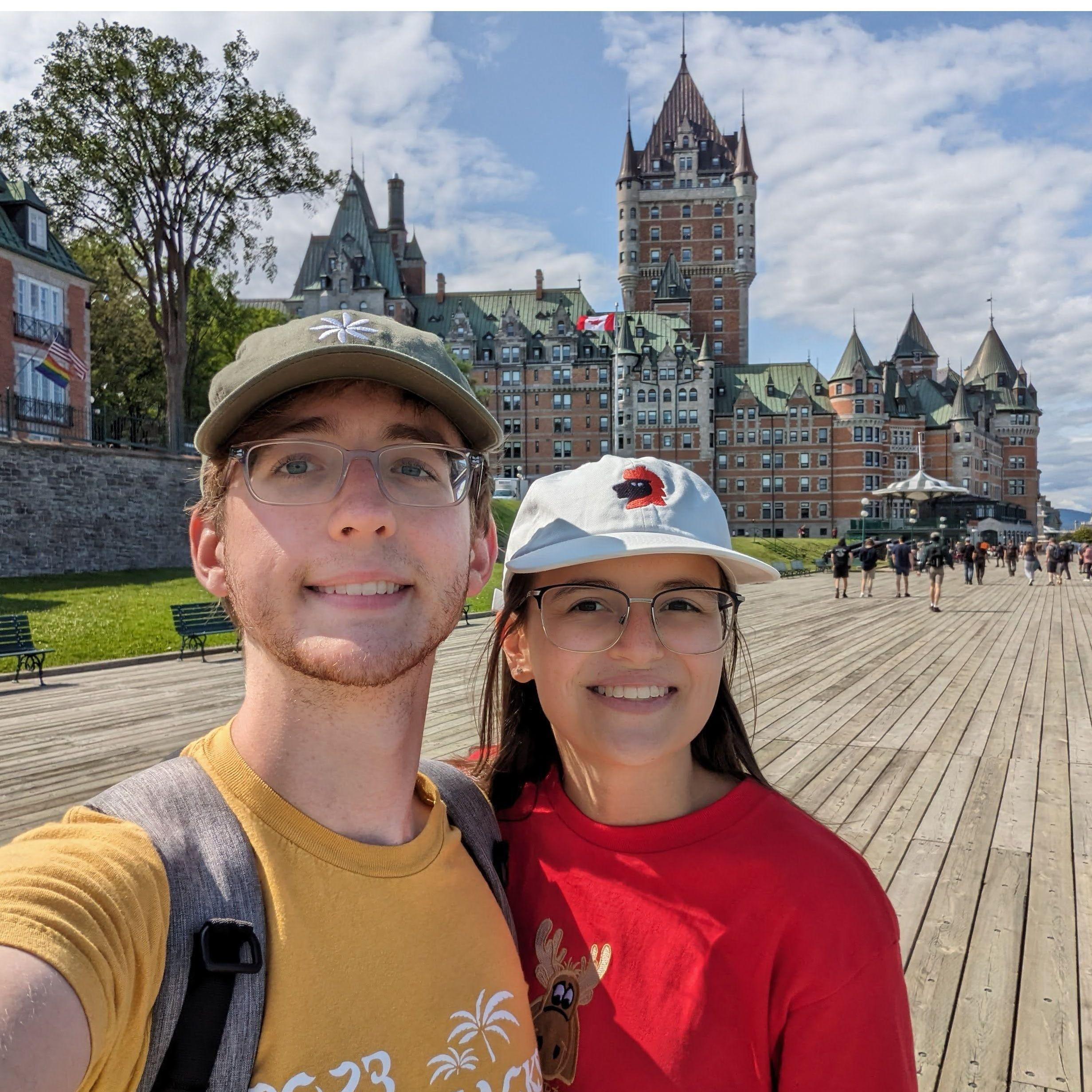 Max was originally planning on proposing on this boardwalk in Quebec city!