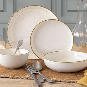 White | over&back Options 16-piece Dinnerware Set