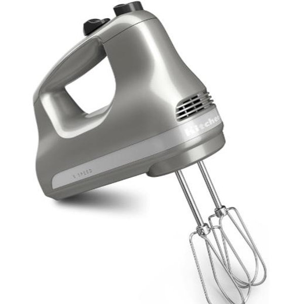 KitchenAid 5-Speed Ultra Power Hand Mixer - KHM512, Contour Silver