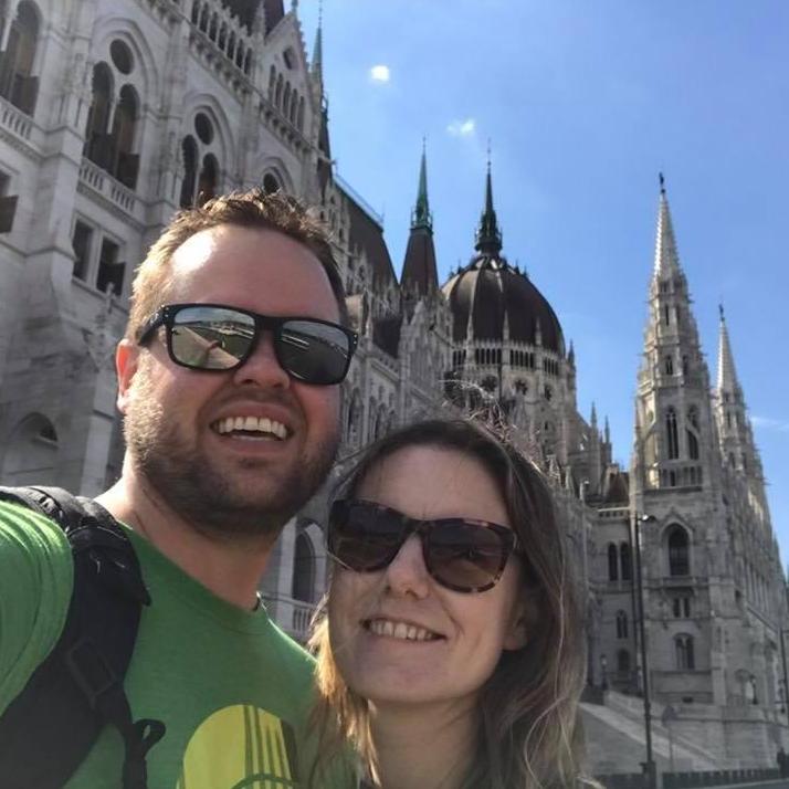 Enjoying Budapest.