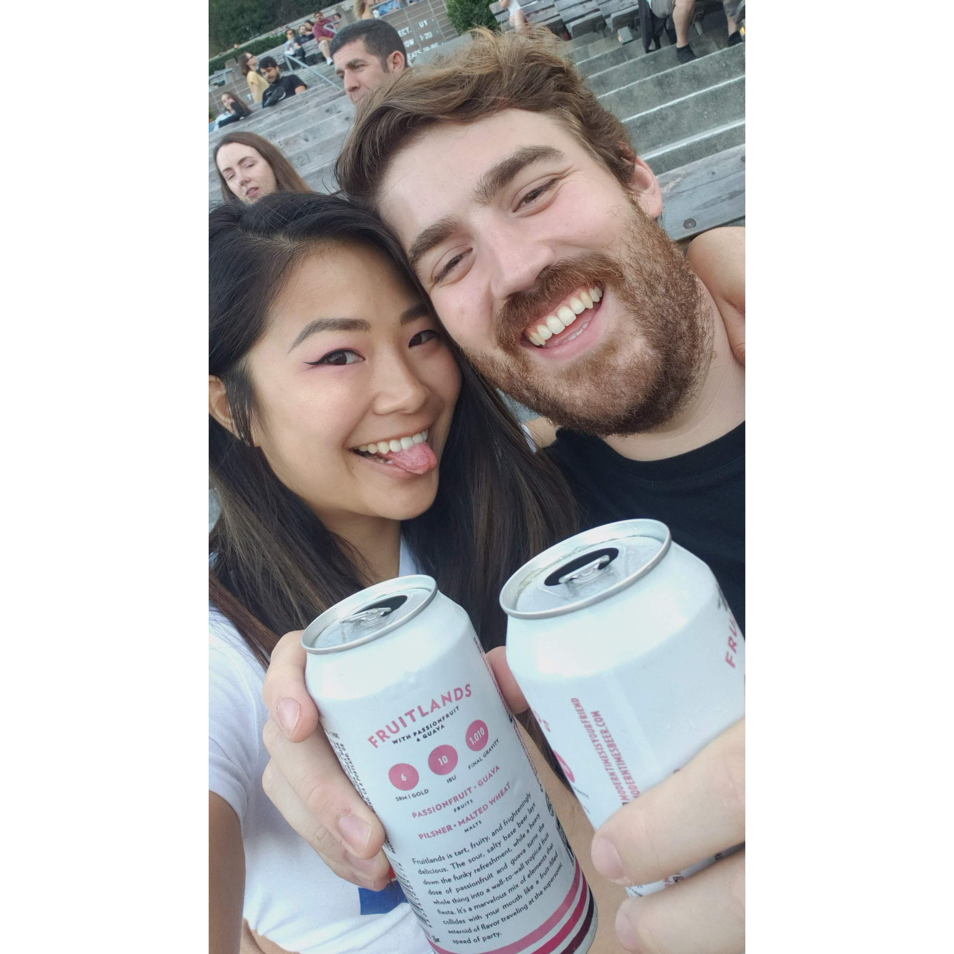 And Victoria cried during like a big baby during the encore when they played one of her favorite songs.