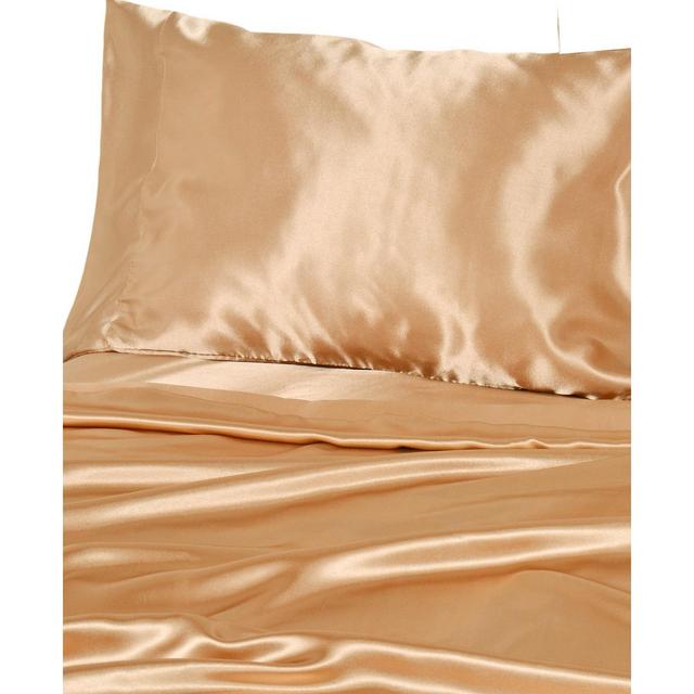 Luxury Satin Solid Queen Sheet Sets