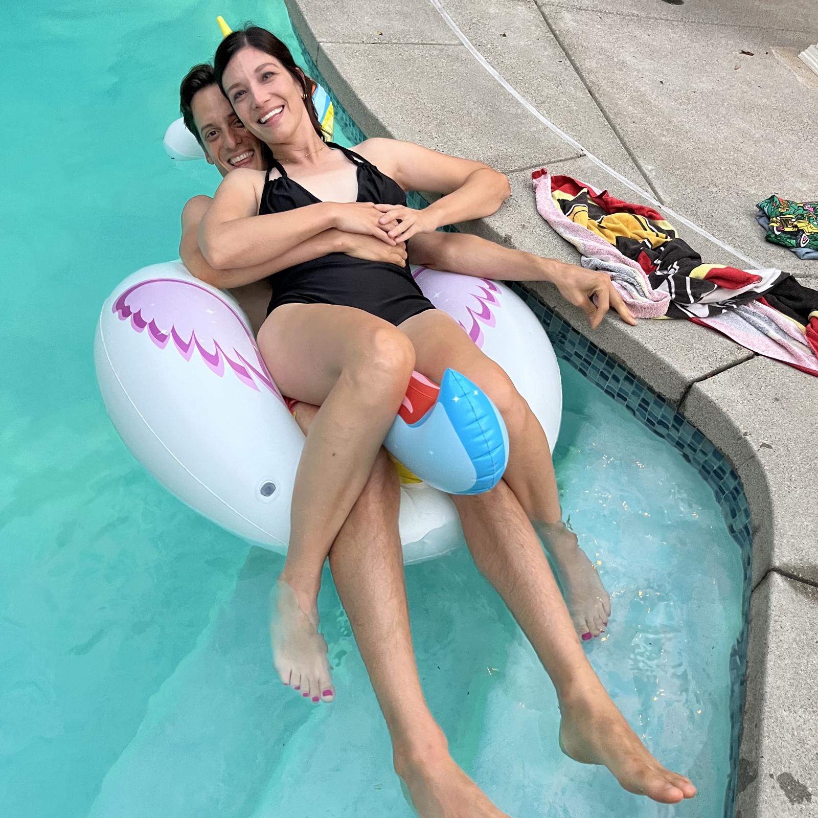 Poolside at Kristen and Sean's