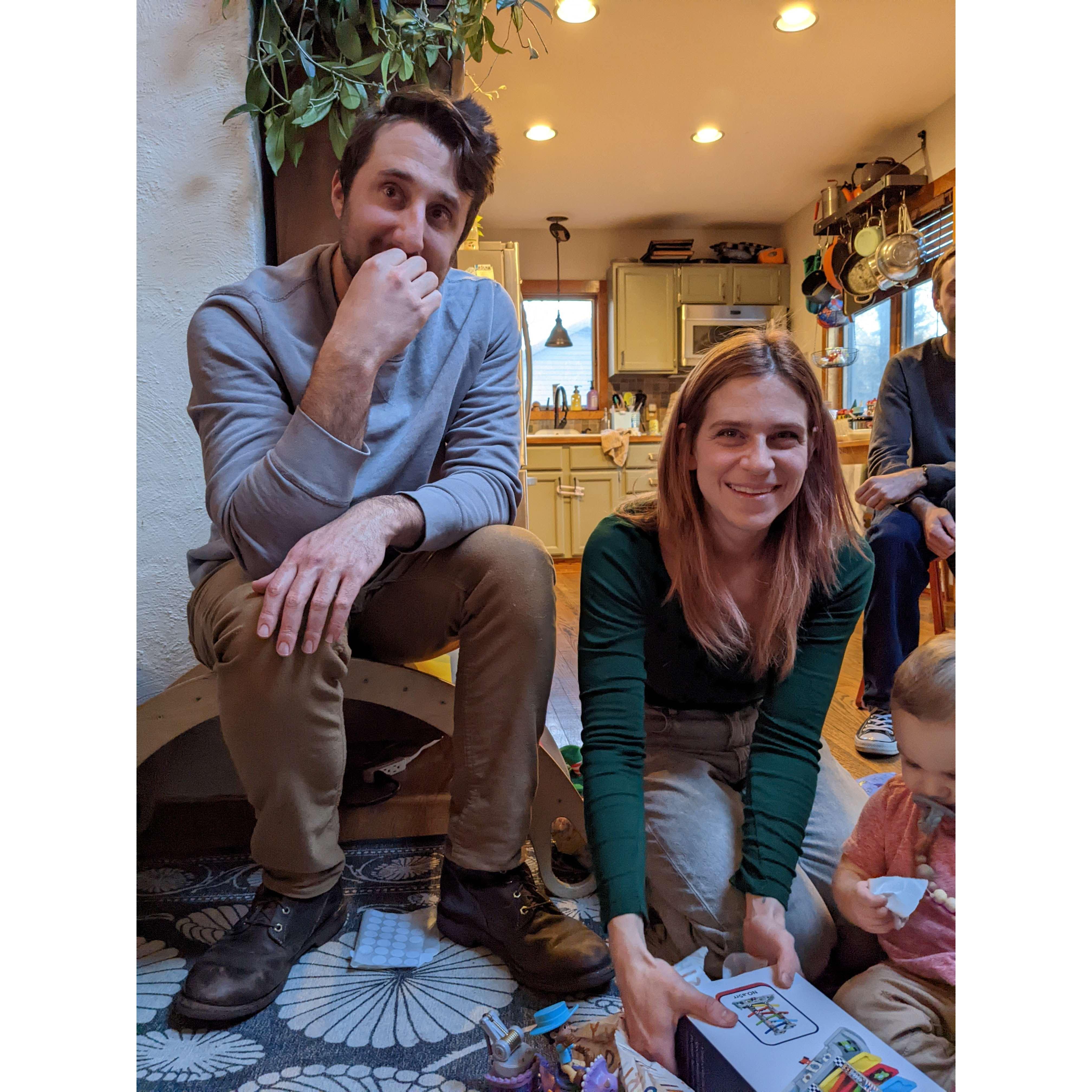 Not many photos of just mom and dad these days!